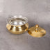Detail of Hand-Hammered Brass Stew Pot (Degchi) - Artisanal Brass Hand-Hammered Texture and Quality Finish