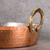 Detail of Hand-Hammered Copper Rondeau Griddle (Tavi) - Artisanal Copper Hand-Hammered Texture and Quality Finish