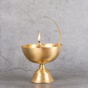 Artisanal Brass Akhand Deep | Hand-Hammered Brass - Lead-Free Heritage Decor Vessel from Jodhpur