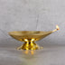 Brass oil lamp lotus diya - traditional handcrafted clean-burning sacred lamp