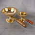 Detail of Artisanal Brass Dhoop Deep - Artisanal Brass Hand-Hammered Texture and Quality Finish
