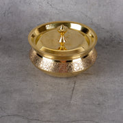 Brass Dish Handi for Serving - Traditional Serving Bowl - Main product view