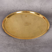 Brass Brass Hammered Plate - Traditional Dining Plate (Set of 4 & 6) for traditional Indian meals