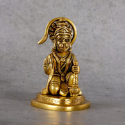 Brass Hanuman Statue - Traditional Deity Sculpture - Main product view