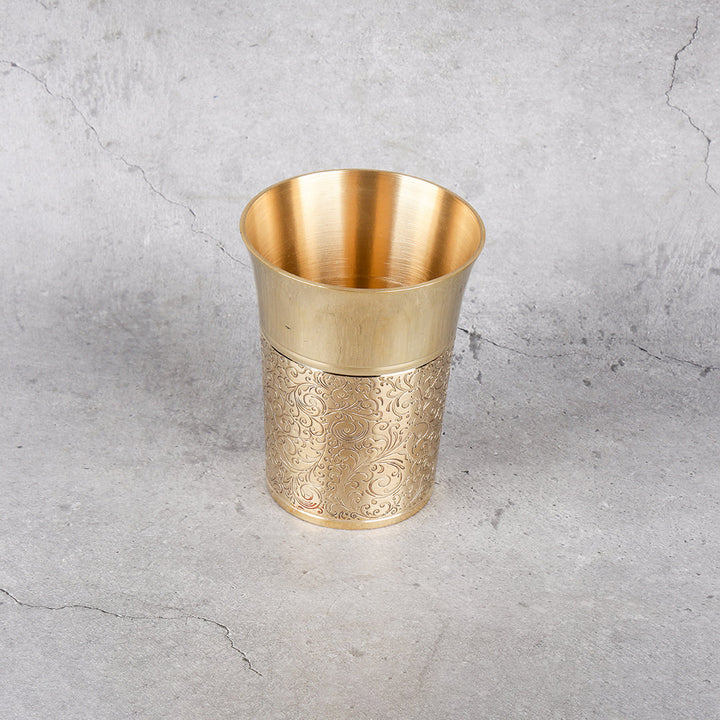 Brass Heritage Thali Set - Traditional Dining Set - Additional product angle for enhanced viewing.