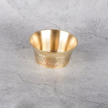 Brass Heritage Thali Set - Traditional Dining Set - Lifestyle or in-use shot showing context and product scale.