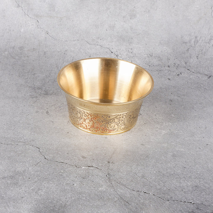 Brass Heritage Thali Set - Traditional Dining Set - Lifestyle or in-use shot showing context and product scale.