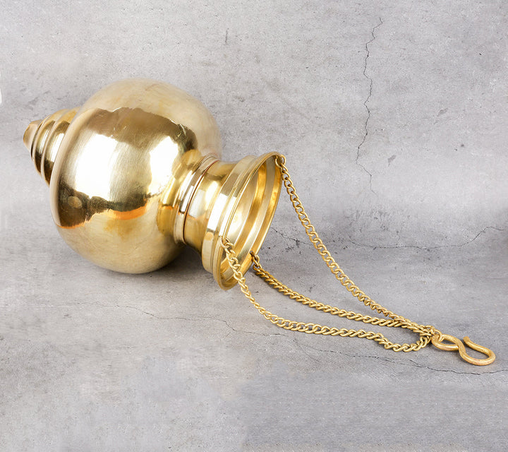 Brass Jaldhara Pot for Shivling - Sacred Water Pouring Vessel - Main product view