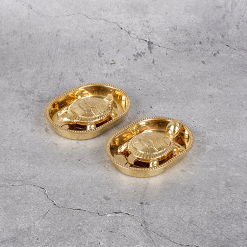 Brass Kachua Pair - Feng Shui Turtle Set of 2 - Main product view