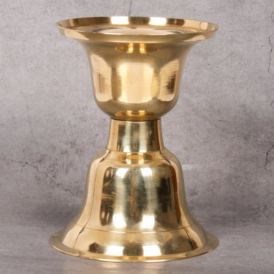 Traditional Brass Decorative Vessel (Spitoon) | Hand-Hammered Brass - Lead-Free Heritage Decor Vessel from Jodhpur