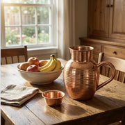 50 fl oz Hammered Copper Water Pitcher – Ayurvedic Hydration Jug