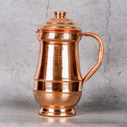 Artisanal Copper Water Jug | Hand-Hammered Copper - 99.9% Pure Ayurvedic Wellness Vessel from Jodhpur